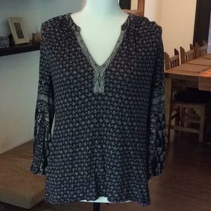 Lucky brand boho top XS